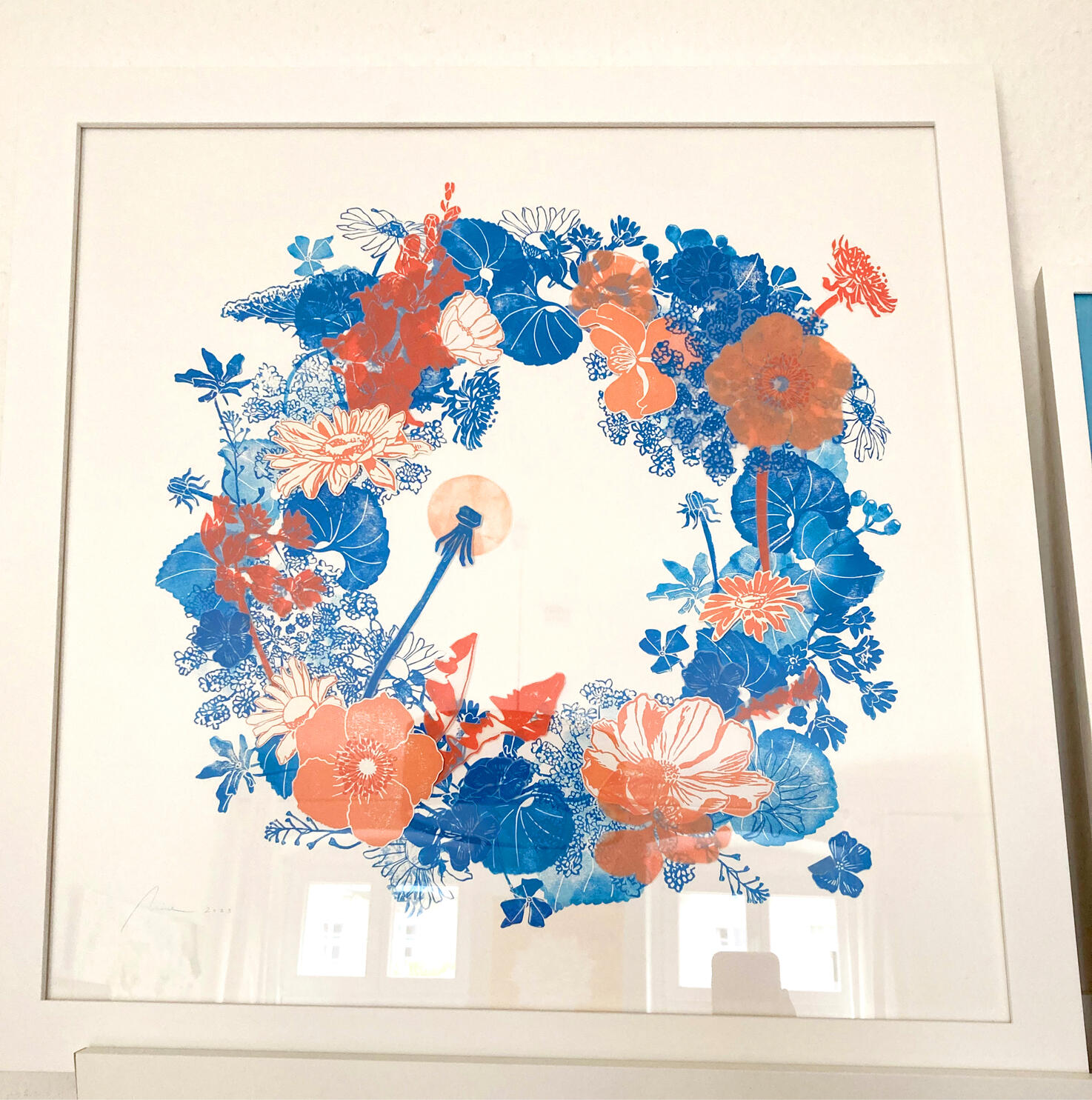 Sommernachtsblau: Kranz - Preis auf Anfrage