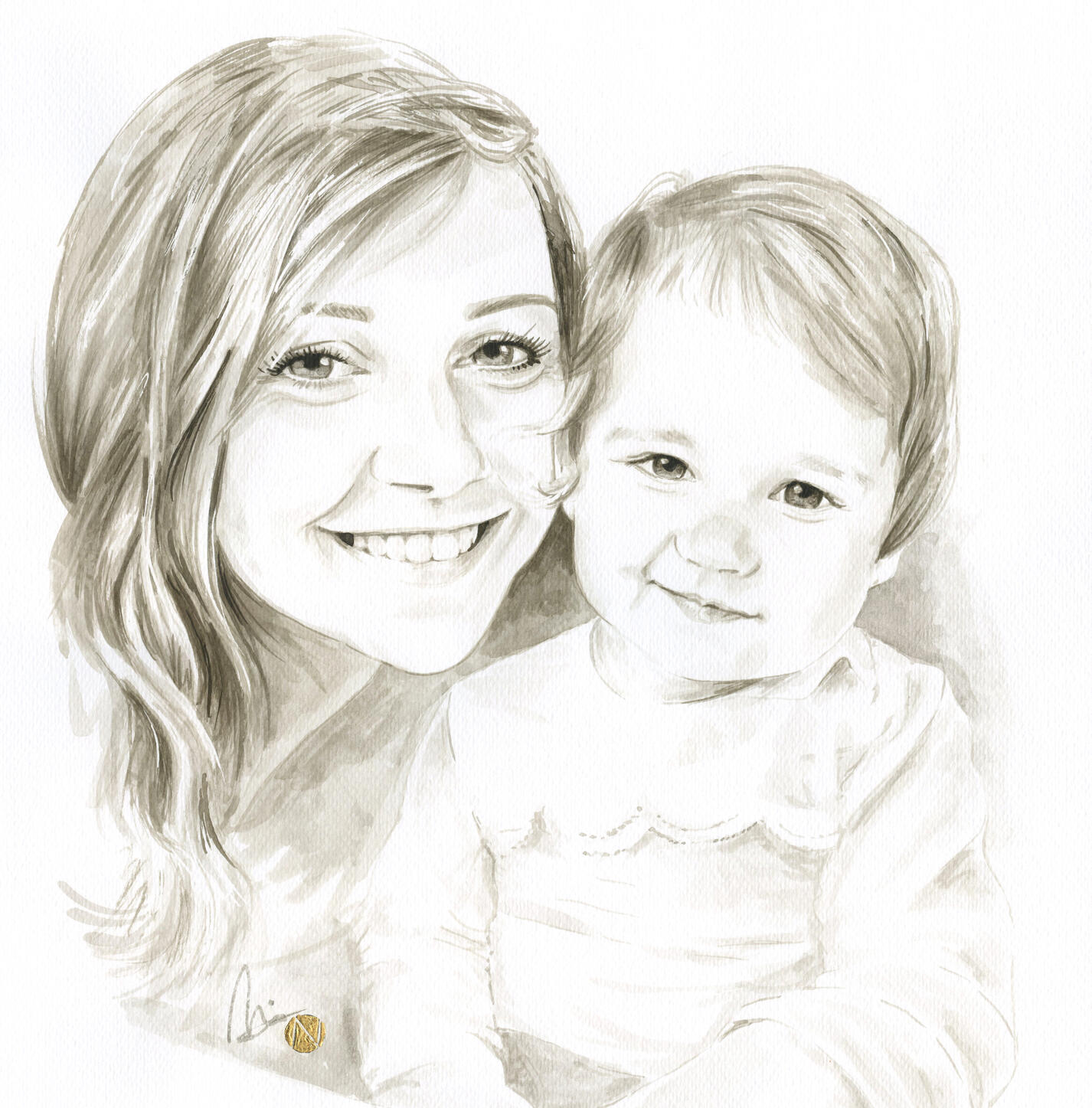 Portrait Mutter und Kind