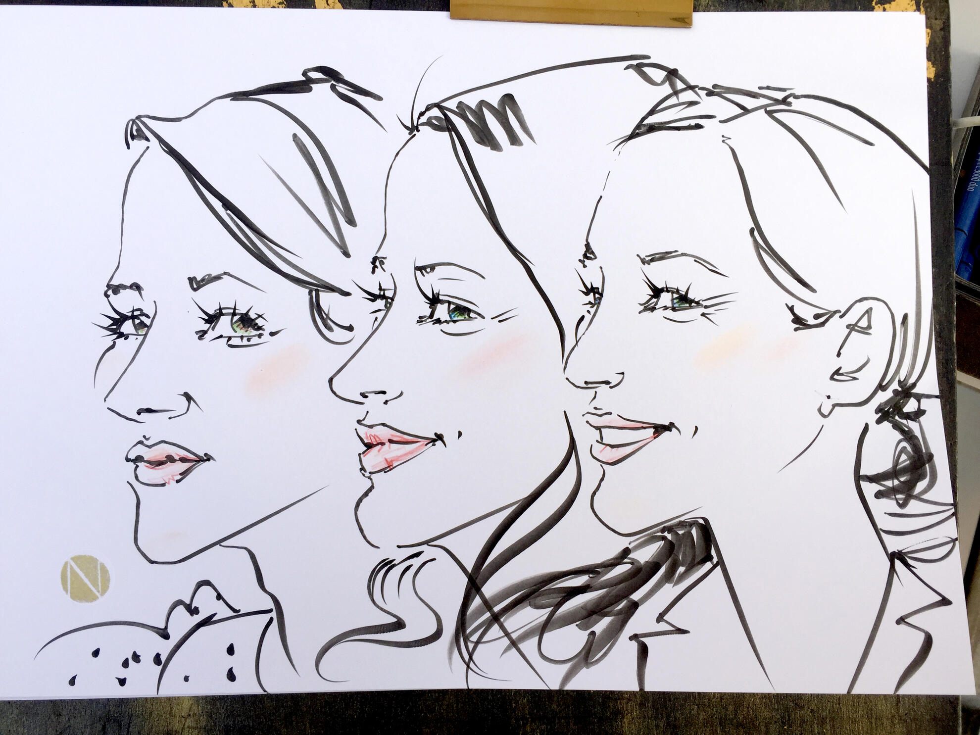 Drei Ladies Hochzeit